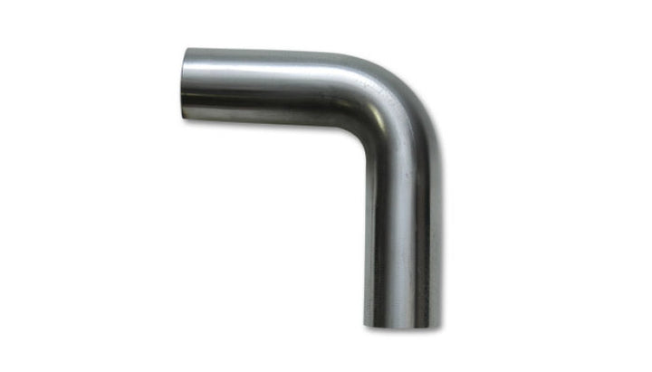 Vibrant 4in O.D. T304 SS 90 deg Mandrel Bend 6in x 6in leg lengths (6in Centerline Radius) - Bull Strap