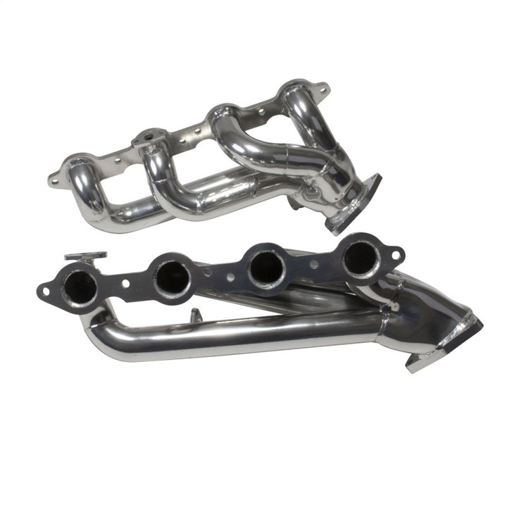BBK 99-04 GM Truck SUV 4.8 5.3 Shorty Tuned Length Exhaust Headers - 1-3/4 Titanium Ceramic - Bull Strap