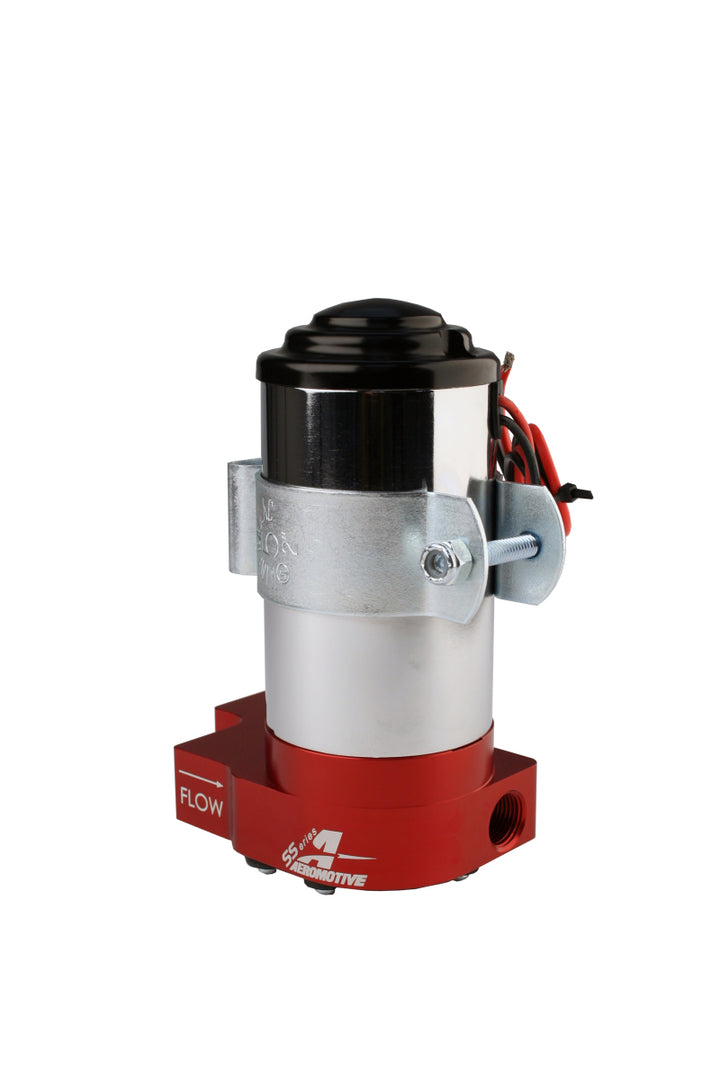Aeromotive SS Series Billet (14 PSI) Carbureted Fuel Pump - 3/8in NPT Ports - Bull Strap