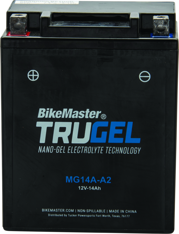 BikeMaster TruGel Battery - MG14A-A2 - Bull Strap