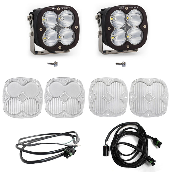 Baja Designs 2021+ Ford Bronco A Piller Light Kit XL Sport Spot w/Upfitter - Bull Strap