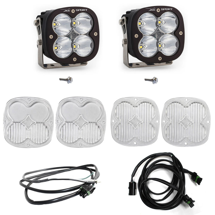 Baja Designs 2021+ Ford Bronco A Piller Light Kit XL Sport Spot w/Upfitter - Bull Strap