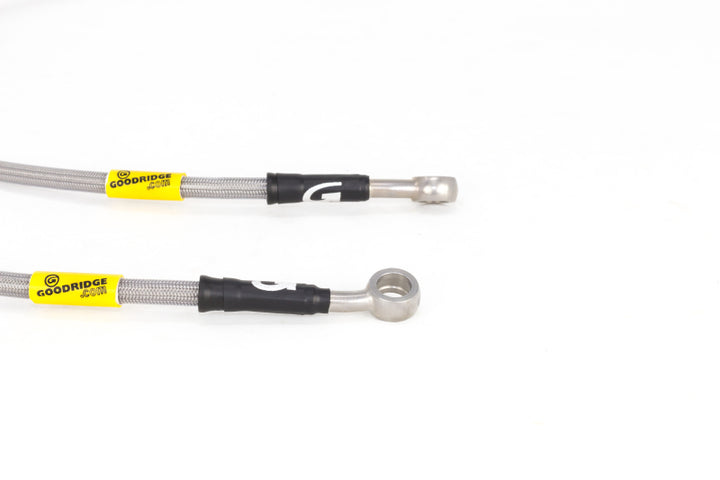 Goodridge 17-18 Honda Civic (Base/LX/EX) Stainless Steel Brake Line Kit - Bull Strap