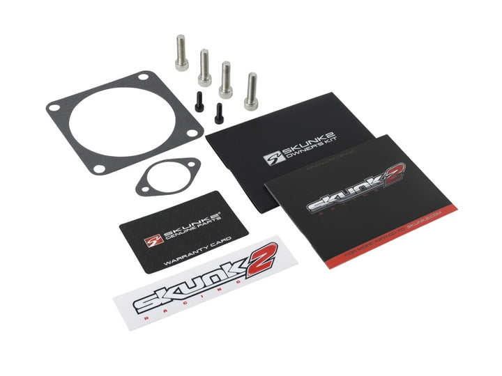 Skunk2 Pro Series 90mm Billet Throttle Body -  Black - Bull Strap