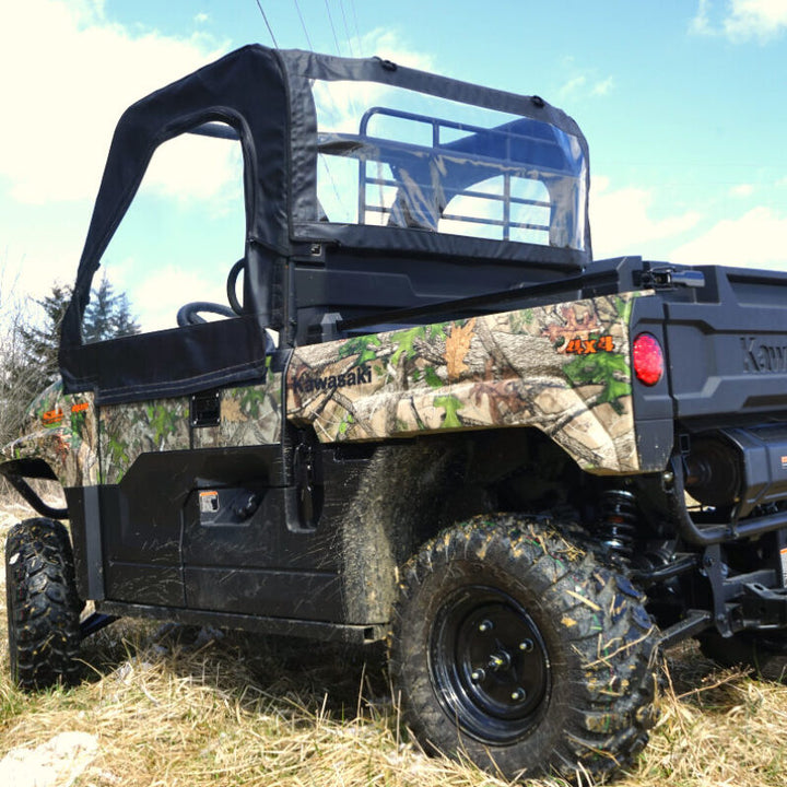 Seizmik 15-22 Kawasaki Mule Pro FX Soft Doors w/ Zippers Kit - Bull Strap