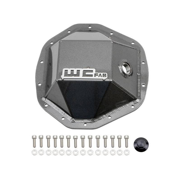 Wehrli 20-24 GM Duramax - 19-23 Ram HD Rear Differential Cover - Grey - Bull Strap