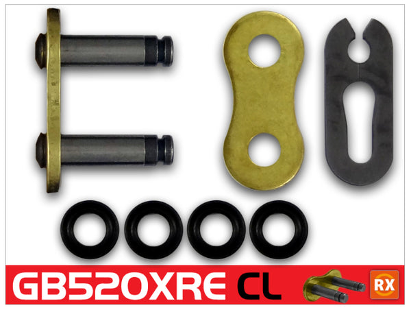 RK Chain GB520XRE-CLIP - Gold - Bull Strap