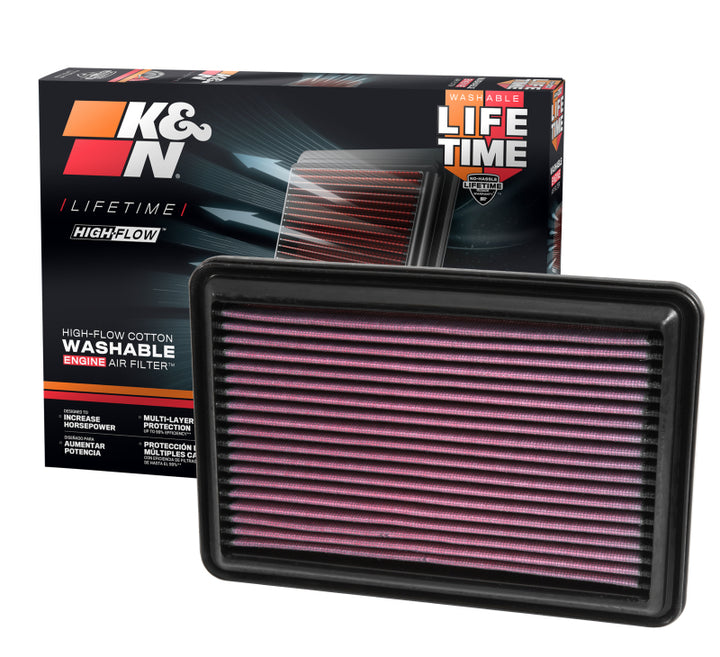 K&N 14-15 Nissan Rogue 2.5L L4 Drop In Air Filter - Bull Strap