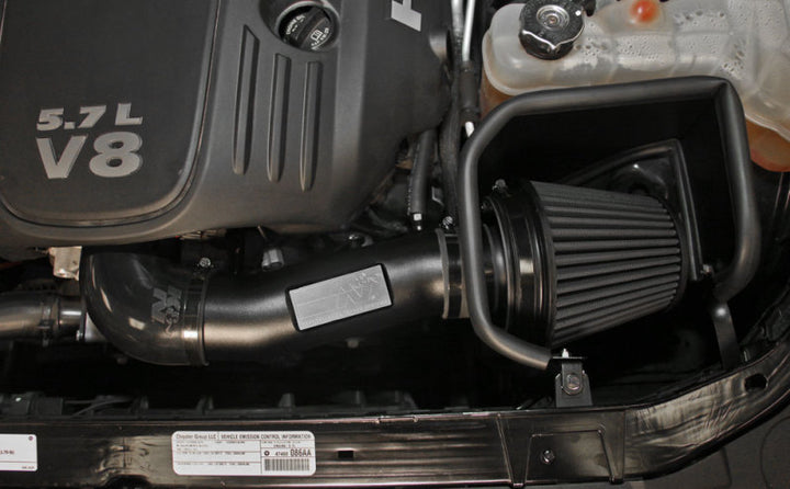 K&N Dodge/Chrysler 5.7/6.1L V8 Black Performance Intake Kit - Bull Strap