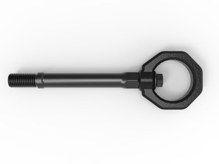 aFe 20-24 Chevrolet Corvette Control Front Tow Hook (Black) - Bull Strap