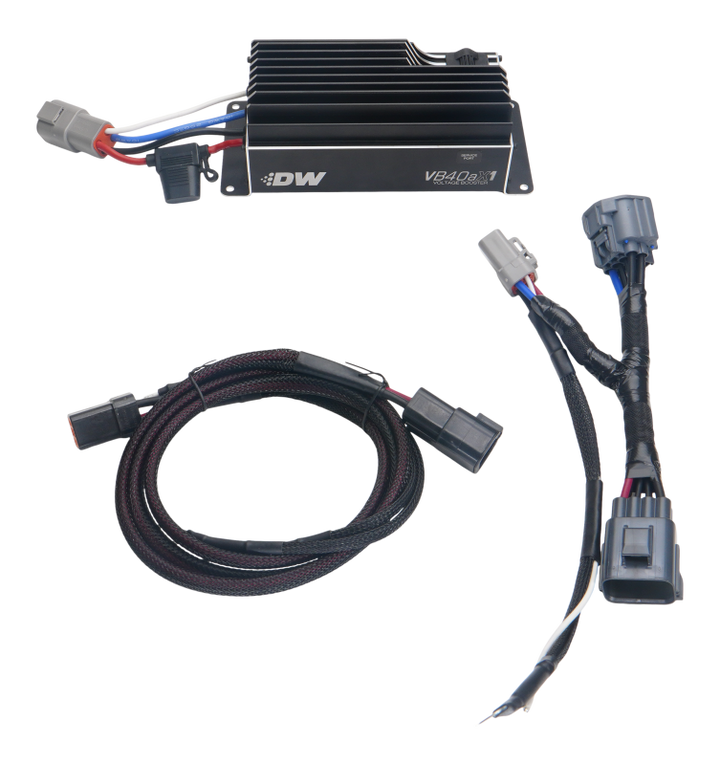 DeatschWerks VB40AX1 Voltage Booster with Plug-N-Play Harness for 11-25 Ford F-150 - Bull Strap