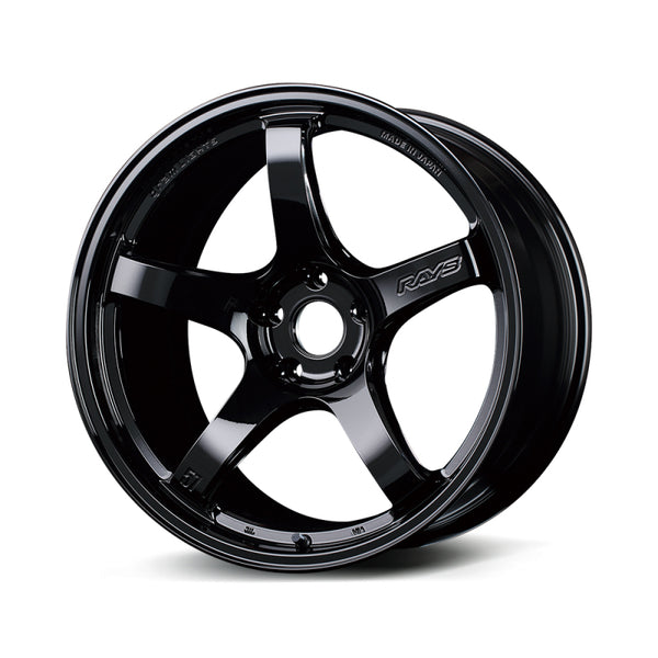 Gram Lights 57CR 18x10.5 +12 5x114.3 Gloss Black Wheel - Bull Strap