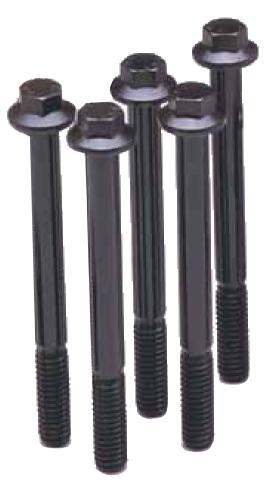 ARP M10  x 1.25 x 30 Hex Black Oxide Bolts (5/pkg) - Bull Strap