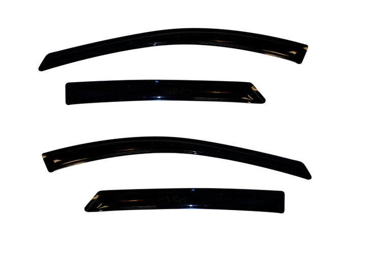 AVS 10-15 Hyundai Tucson Ventvisor Outside Mount Window Deflectors 4pc - Smoke - Bull Strap