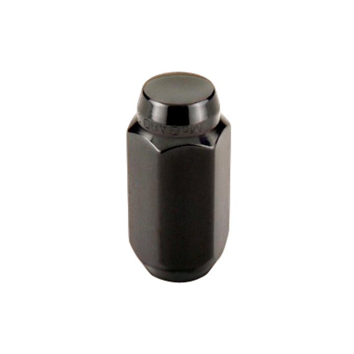 McGard Hex Lug Nut (Cone Seat) M14X1.5 / 22mm Hex / 1.945in. Length (4-Pack) - Black - Bull Strap