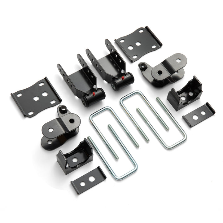 QA1 21-25 Ford F150 2WD Dual Adjustable Lowering Kit w/ Spindles - 3.5-5.5in - Bull Strap