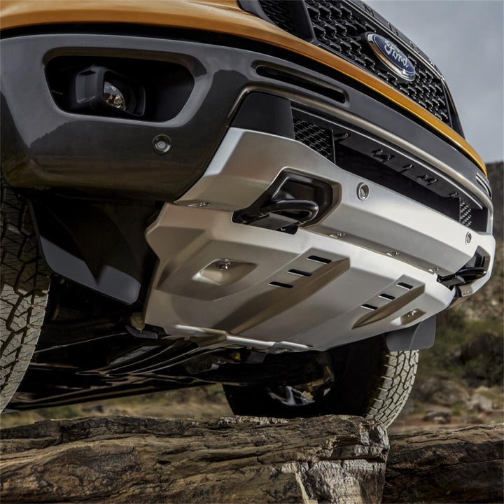 Ford Racing 19-22 Ranger Skid Plate Kit - Silver - Bull Strap