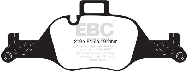 EBC 2017+ BMW 530 G30 Redstuff Front Brake Pads - Bull Strap
