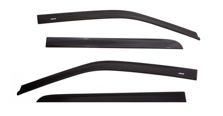 AVS 2018 Ford Expedition Ventvisor In-Channel Front & Rear Window Deflectors 4pc - Smoke - Bull Strap