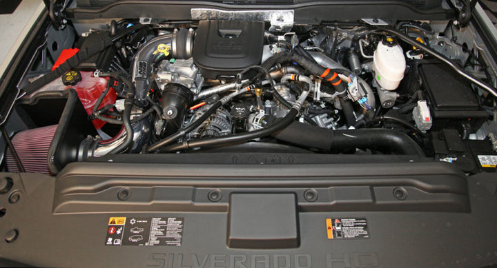 K&N 77 Series Performance Intake Kit for 2015 Chevrolet Silverado/GMC Sierra 2500 / 3500 6.6L V8 - Bull Strap