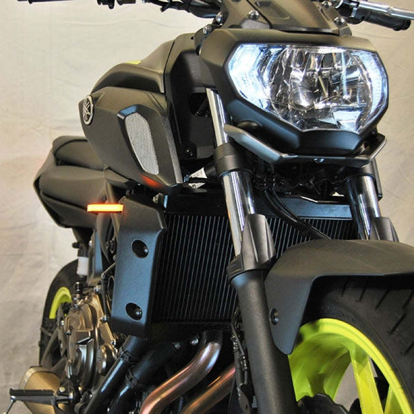 New Rage Cycles 21-24 Yamaha MT-07 Front Turn Signals - Bull Strap