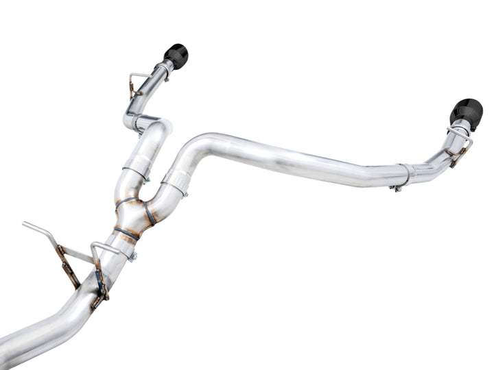 AWE Tuning 19-21 RAM 1500 5.7L (w/Cutouts) 0FG Dual Rear Exit Cat-Back Exhaust - Diamond Black Tips - Bull Strap