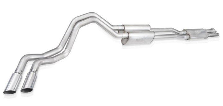 Stainless Works 20-21 Ford F-250/F-350 7.3L 304SS Redline Catback w/ 4in Polished Tips - Bull Strap