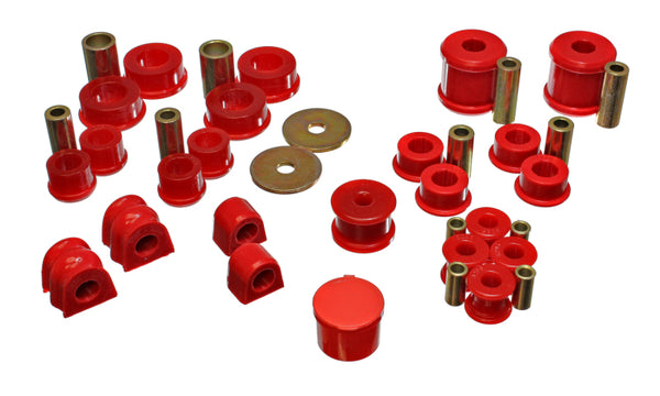 Energy Suspension 02-06 Subaru Impreza/WRX Red Hyper-Flex Master Bushing Set - Bull Strap