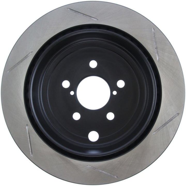 StopTech Power Slot 13 Scion FR-S / 13 Subaru BRZ Rear Right Slotted Rotor - Bull Strap