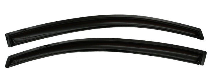 AVS 12-15 Honda Civic Coupe Ventvisor Outside Mount Window Deflectors 2pc - Smoke - Bull Strap