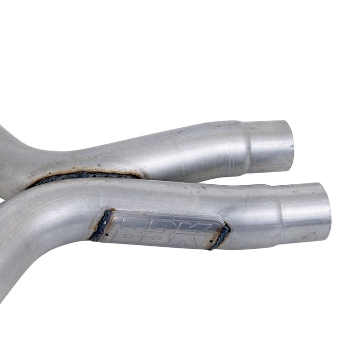 BBK 05-10 Mustang 4.6 GT High Flow X Pipe With Catalytic Converters - 2-3/4 - Bull Strap