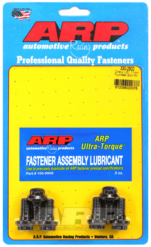 ARP Chevrolet LS Gen III/IV 0.880in UHL Flexplate Bolt Kit - 1/2 12pt Socket Size - Bull Strap