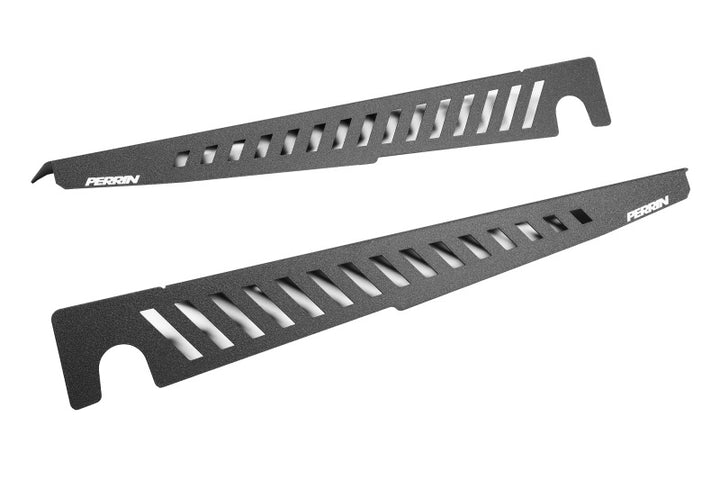 PERRIN 22-25 Subaru WRX Fender Shroud Set - Black - Bull Strap