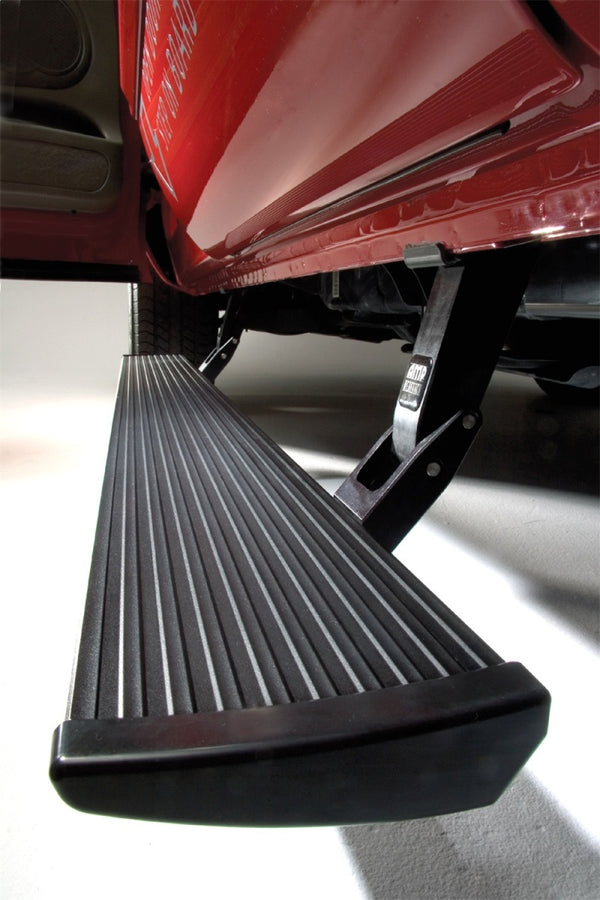AMP Research 2008-2016 Ford SD All Cabs PowerStep Plug N Play - Black - Bull Strap