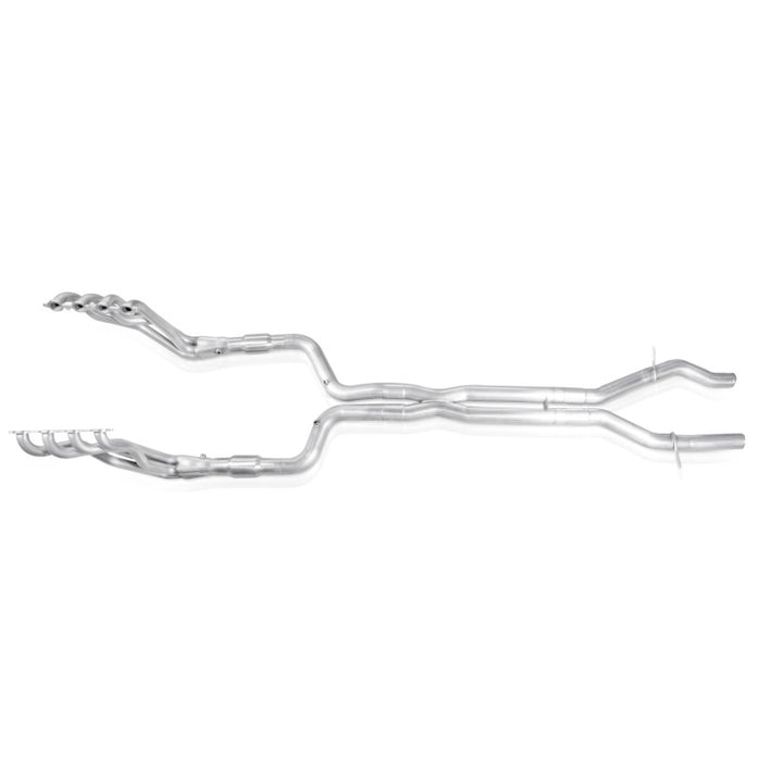 Stainless Works 2016-18 Cadillac CTS-V Sedan Headers 2in Primaries 3in Catted Leads Into X-Pipe - Bull Strap