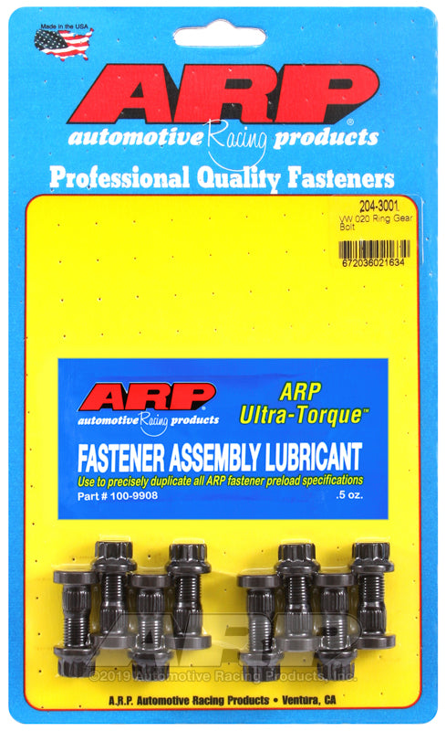 ARP VW 020 M9 Ring Gear Bolt Kit - Bull Strap