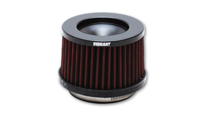 Vibrant The Classic Perf Air Filter 4.75in O.D. Cone x 3-5/8in Tall x 4in inlet I.D. Turbo Outlets - Bull Strap