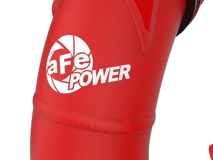 aFe 23-24 Toyota Sequoia V6-3.4L Hybrid BladeRunner 2.5in Aluminum Hot Charge Pipe - Red - Bull Strap