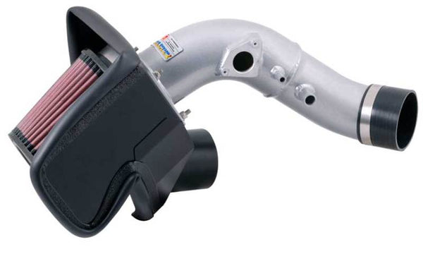 K&N 06-09 Civic Si Silver Typhoon Short Ram Intake - Bull Strap