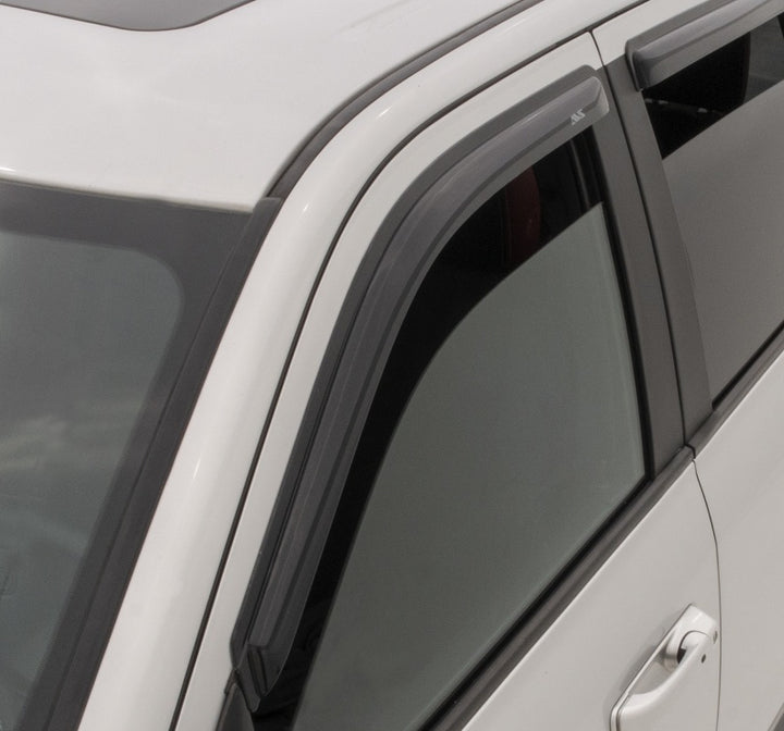 AVS 17-20 Honda Ridgeline Ventvisor Outside Mount Window Deflectors 4pc - Smoke - Bull Strap