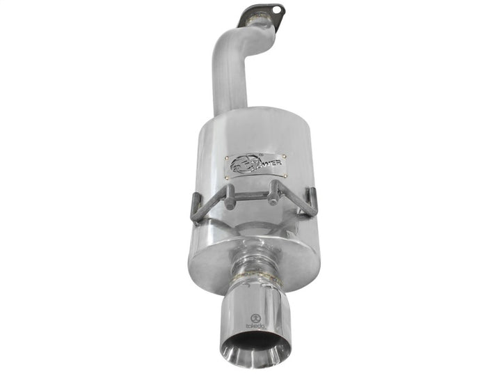 aFe Takeda Exhaust 2.5in Dia 304SS Axle-Back w/Polished Tip 06-11 Honda Civic EX Sedan L4 1.8L - Bull Strap