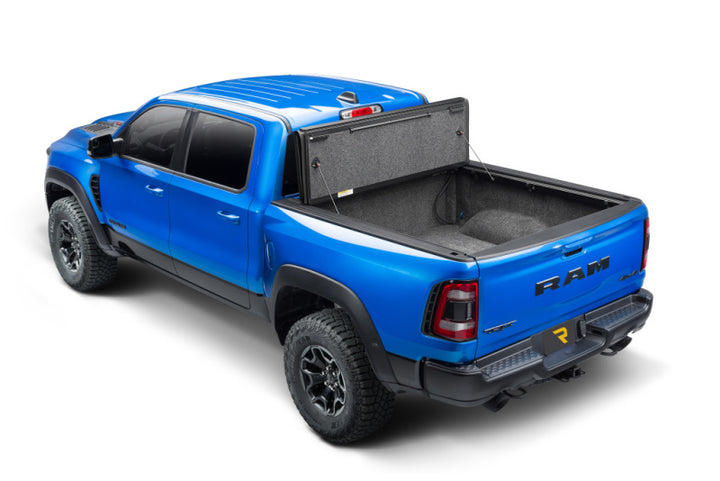 UnderCover 03-20 Dodge Ram 1500/2500 (w/o Rambox) 6.4ft Ultra Flex Bed Cover - Matte Black Finish - Bull Strap