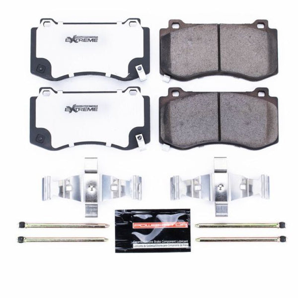 Power Stop 05-10 Chrysler 300 Front Z26 Extreme Street Brake Pads w/Hardware - Bull Strap