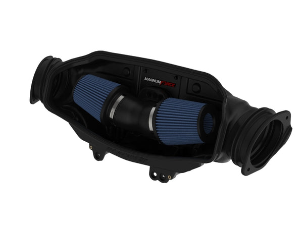 aFe 20-23 Chevy Corvette C8 Magnum FORCE Stage-2 Cold Air Intake w/ Pro 5R Filters - Bull Strap
