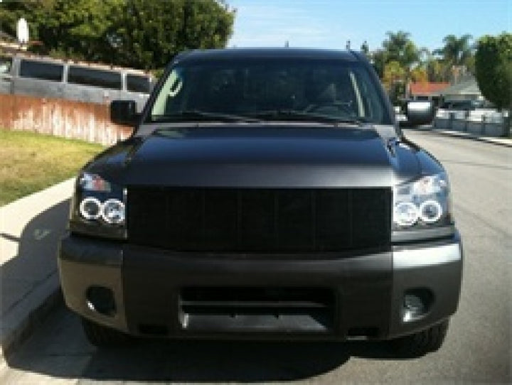 Spyder Nissan Titan 04-14/Armada 04-07 Projector Headlights CCFL Halo LED Blk PRO-YD-NTI04-CCFL-BK - Bull Strap