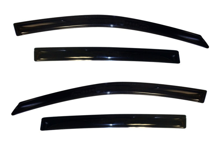 AVS 12-18 Chevy Sonic Hatch (5 Door) Ventvisor Outside Mount Window Deflectors 4pc - Smoke - Bull Strap