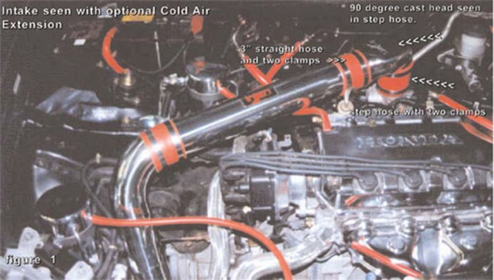 Injen 96-00 Civic Cx Dx Lx Polished Short Ram Intake - Bull Strap