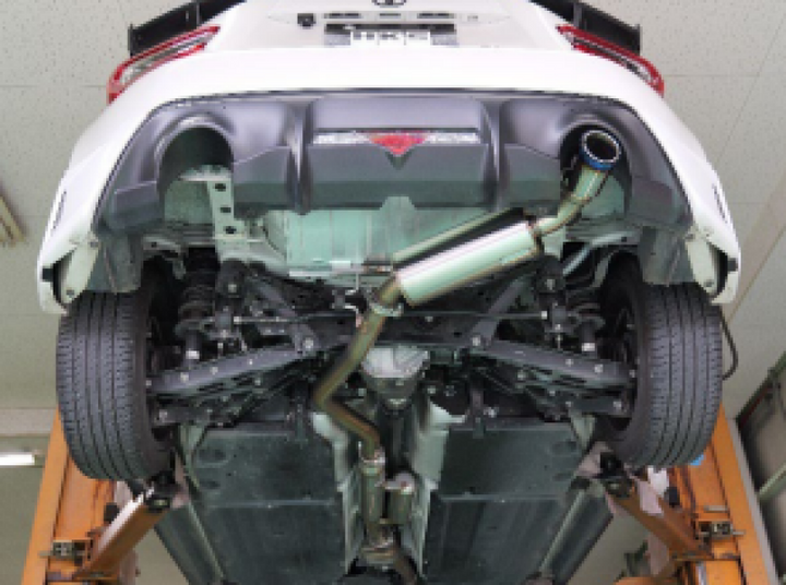 HKS Hi-Power Toyota/Subaru FA20 Spec-L2 Single Exhaust - Bull Strap