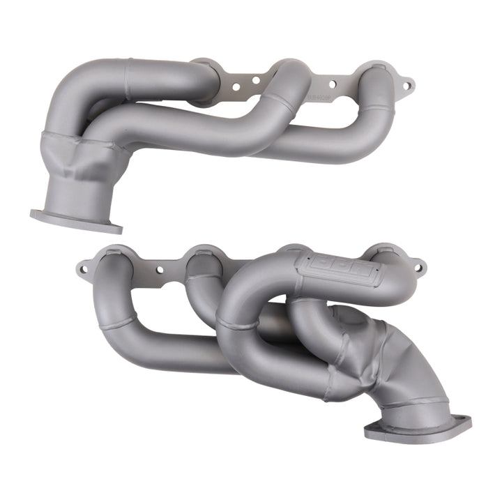 BBK 10-15 Camaro LS3 L99 Shorty Tuned Length Exhaust Headers - 1-3/4 Titanium Ceramic - Bull Strap