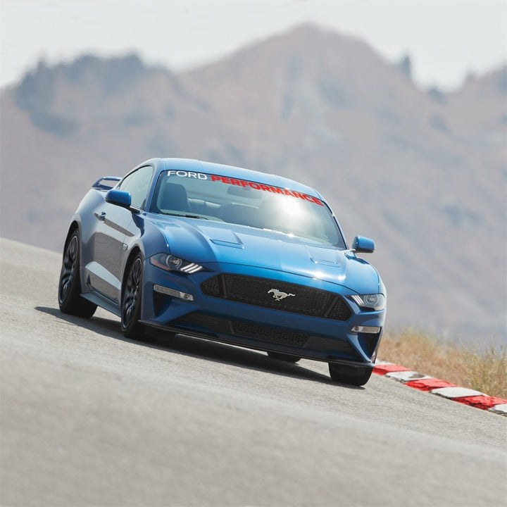 Ford Performance 2015-2017 Mustang Windshield Banner Ford Performance - White / Red - Bull Strap
